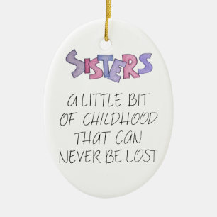 Sisters Ceramic Tree Decoration