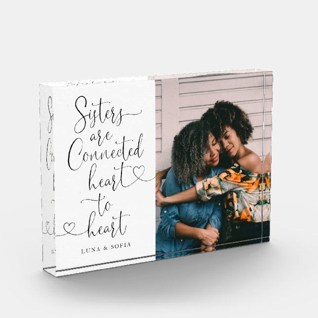 Sisters Connected Heart to Heart | Sister Photo (Left)