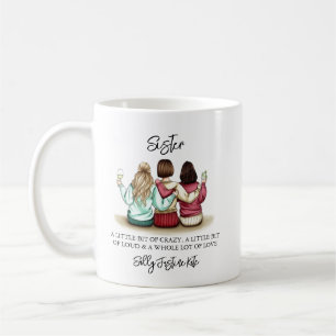 Sisters Day Custom Names Plaque – Personalised Gif Coffee Mug