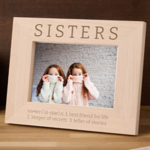 Sisters Dictionary Definition Fun Etched Frames