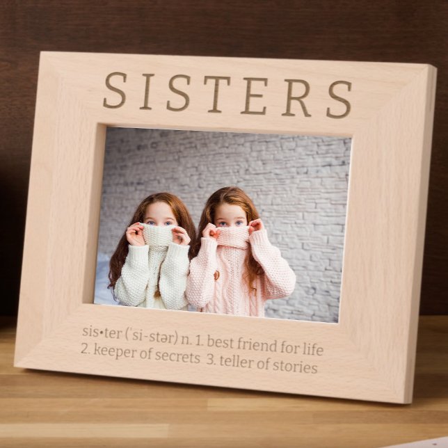 Sisters Dictionary Definition Fun Etched Frames (Creator Uploaded)