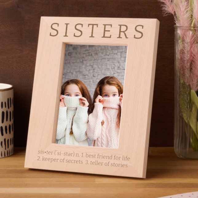 Sisters Dictionary Definition Fun Etched Frames (Creator Uploaded)