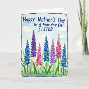 Sisters Floral Mothers Day Card
