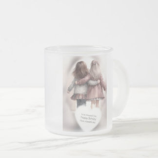 Sisters Forever Birthday Glass Mug