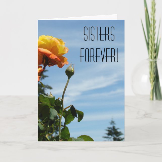 Sisters Forever! cards Thanks Great Sister (Front)