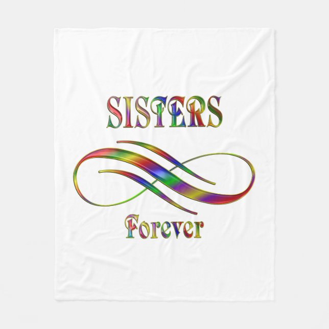 Sisters Forever Fleece Blanket (Front)