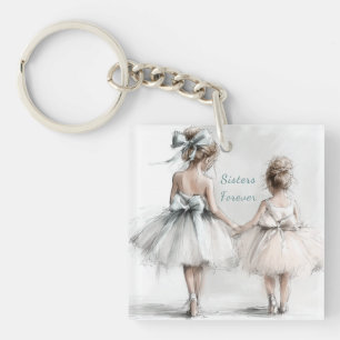 Sisters Forever Keychain – Pastel Big & Lil Sis