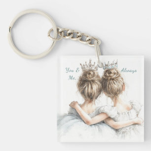 Sisters Forever Keychain – Pastel Big & Lil Sis