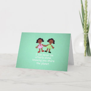 Sisters, friends holiday card
