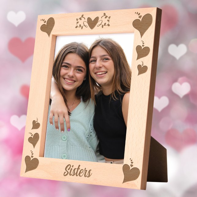 Sisters Gift Custom Text Laser Etched Picture (Creator Uploaded)