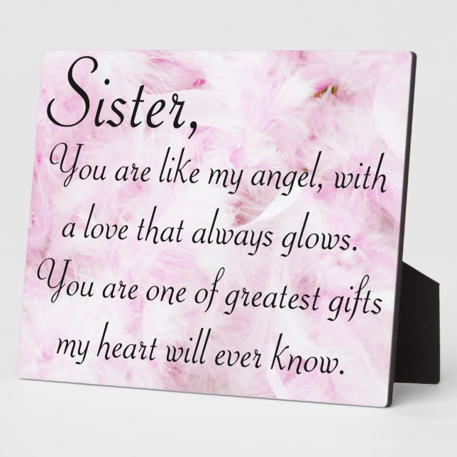 Sisters greatest love plaque (Side)