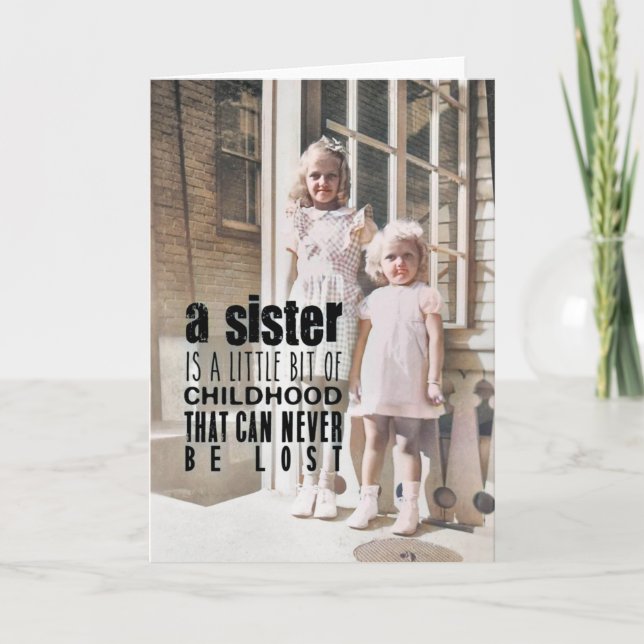 SISTERS Greeting Card (Front)