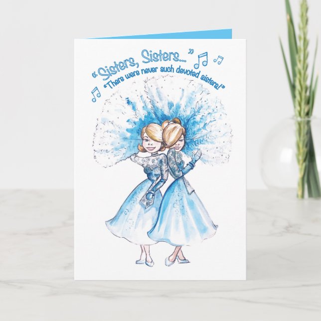 Sisters Greeting Card by Heather French Henry (Front)