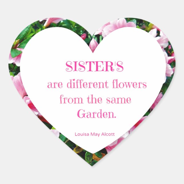 Sisters! Heart Sticker (Front)