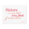 Sisters make the best friends - postcard