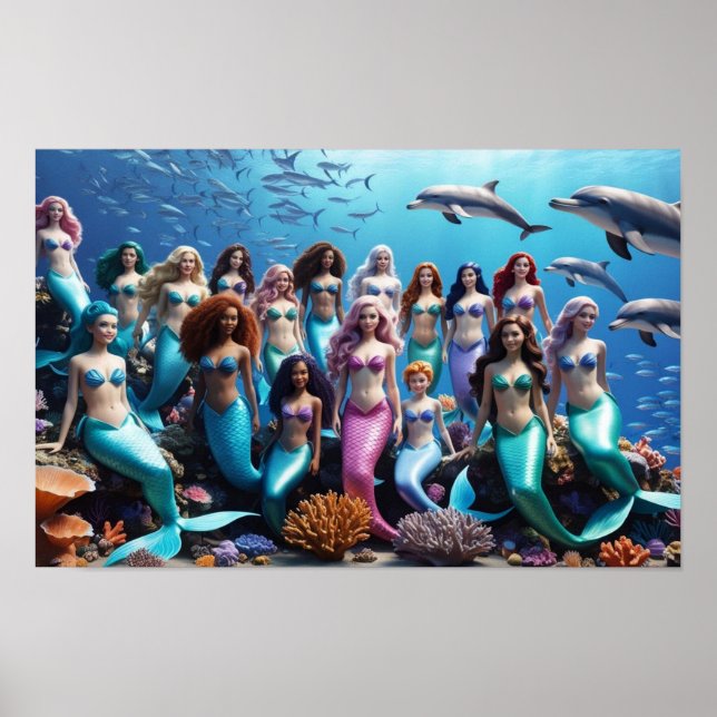 Sisters of the Deep Sea - Mermaid Tale Poster (Front)