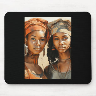 Sisters Of The Sun - Two African Women Posing In Mouse Mat