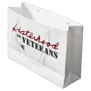 Sisters of Veterans Military Pride Design Large Gift Bag