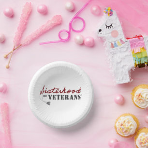 Sisters of Veterans Military Pride Design Paper Plate