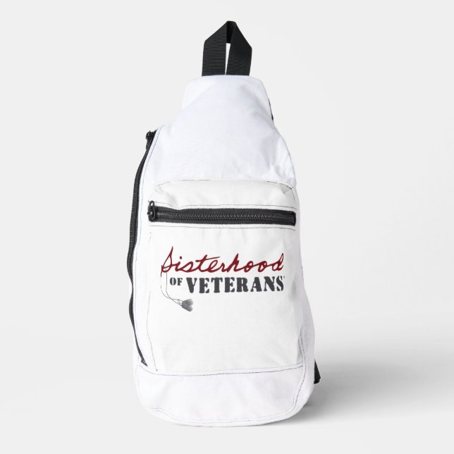 Sisters of Veterans Military Pride Design Sling Bag (Front)