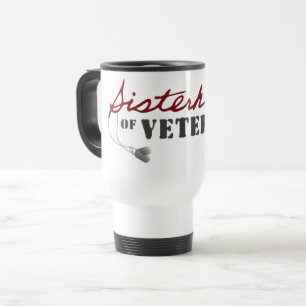 Sisters of Veterans Military Pride Design Travel Mug