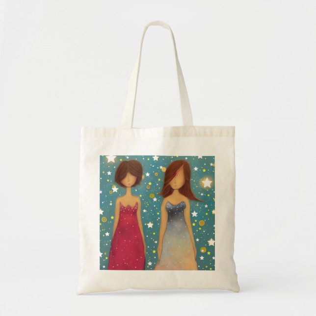 Sisters or friends tote bag (Front)