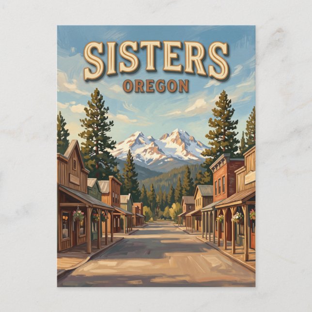 Sisters Oregon Postcard (Front)