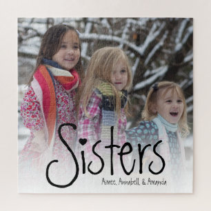 Sisters   Personalised Photo Jigsaw Puzzle