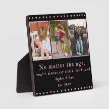 Sisters Photo Mug Plaque – Personalised Gift
