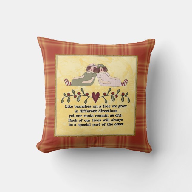 Sisters Poem Pillow (Front)