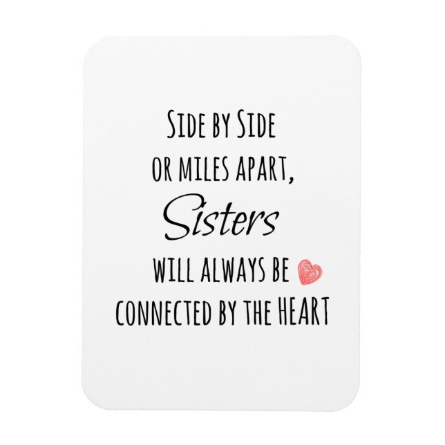 Sisters Quote Magnet (Vertical)