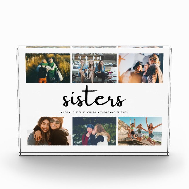 Sisters Quote Photo Collage (Front)