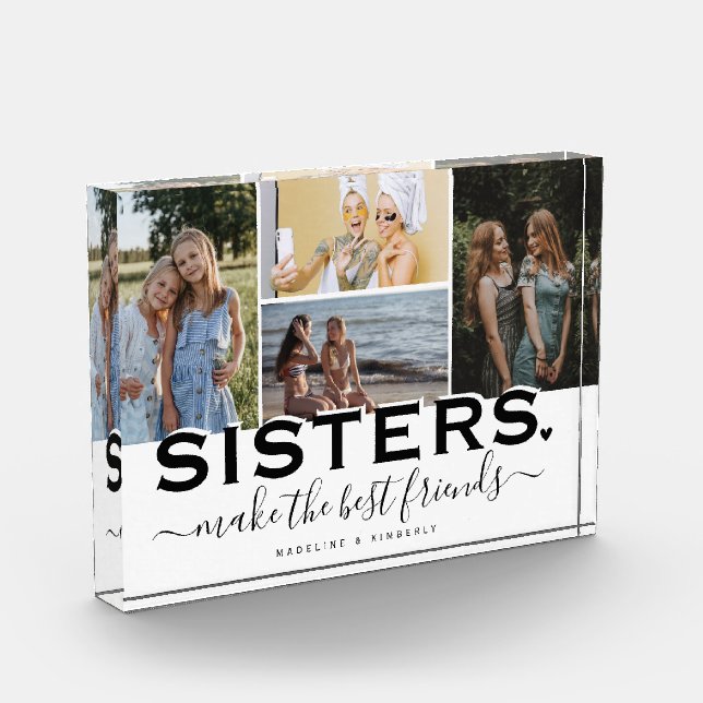 SISTERS Quote & Photo Collage Gift Display  (Left)