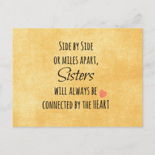 Sisters Quote Postcard