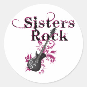 Sisters Rock Classic Round Sticker