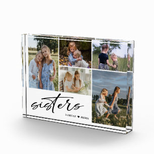 Sisters Script   Photo Collage Sisters   Block