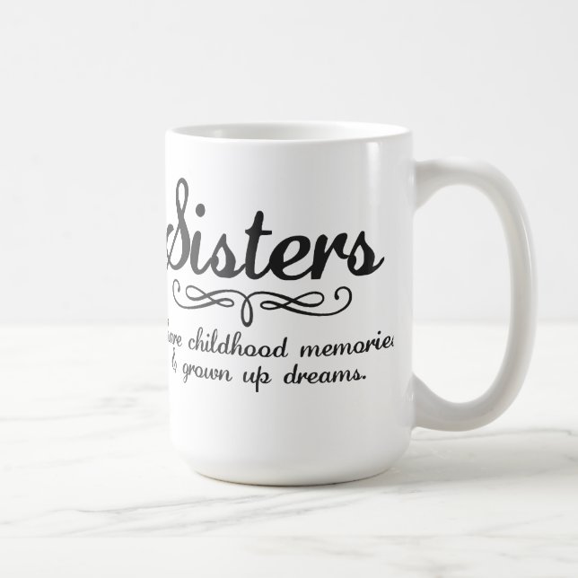 Sisters Share Childhood Memories... Coffee Mug (Right)