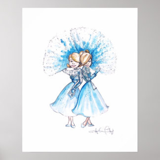 Sisters, Sisters art by Heather French Henry Poster