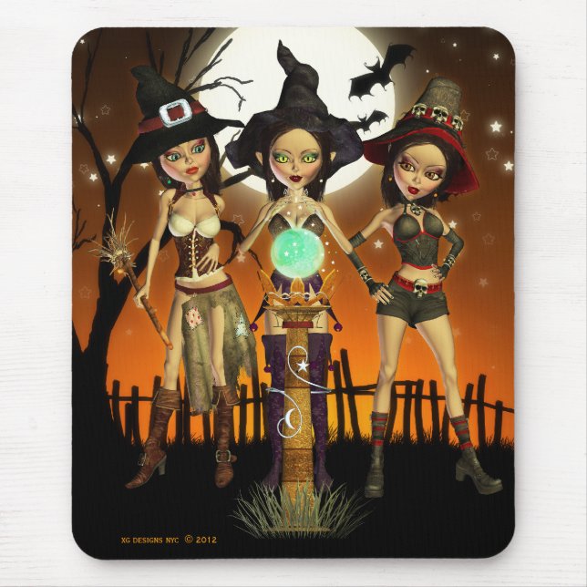 Sisters Three Witch Mouse pad - Mouse mat (Front)
