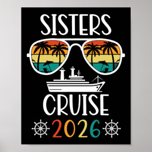 Sisters Trip 2026 Womens Weekend Cruise Vacation M Poster