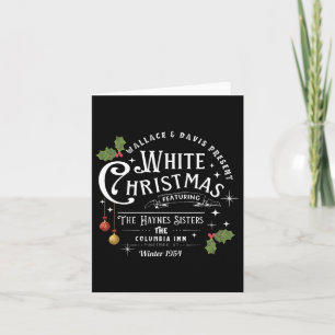 Sisters White Christmas Movie 1954 Pyjamas Holiday Card