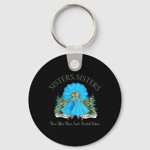 Sisters White Christmas Movie 1954 Pyjamas Holiday Key Ring