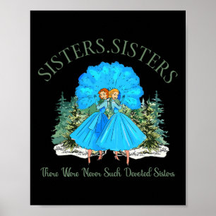 Sisters White Christmas Movie 1954 Pyjamas Holiday Poster