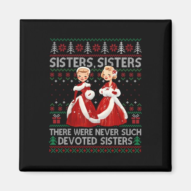 Sisters White Christmas Movie 1954 Xmas Holiday Pa Magnet (Front)