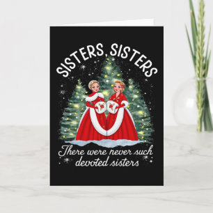Sisters White Christmas Movie 1954 Xmas Snow Holid Card