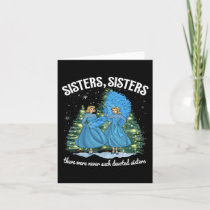 Sisters White Christmas Movie 1954 Xmas Snow Holid Card
