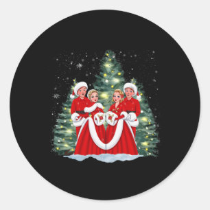 Sisters White Christmas Movie 1954 Xmas Snow Holid Classic Round Sticker
