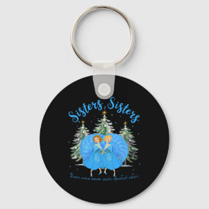 Sisters White Christmas Movie 1954 Xmas Snow Holid Key Ring