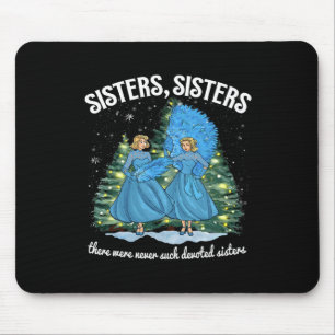 Sisters White Christmas Movie 1954 Xmas Snow Holid Mouse Mat