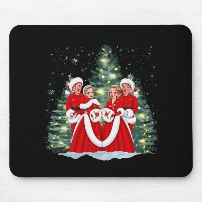 Sisters White Christmas Movie 1954 Xmas Snow Holid Mouse Mat (Front)